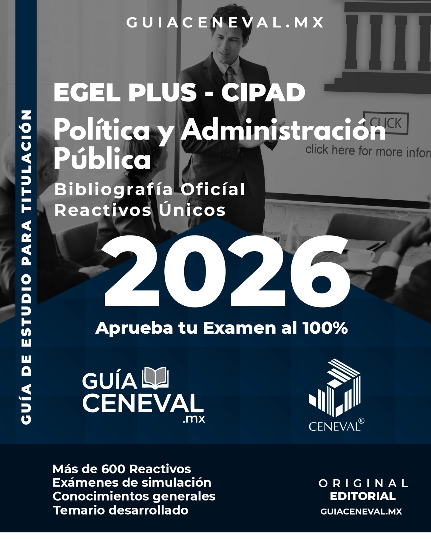 Guía Ceneval EGEL Plus Ciencia Política 2026 - Material de estudio para Administración Pública